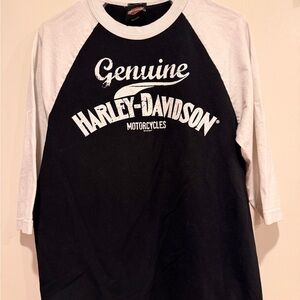 Harley-Davidson Black and White Logo Tee
